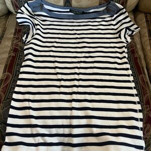 Lauren Ralph Lauren 
Blue and white striped shirt, slim cut